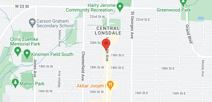 map of 1917 LONSDALE AVENUE
